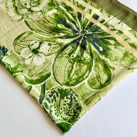 Bambu Şal Lipa Desen - Yeşil