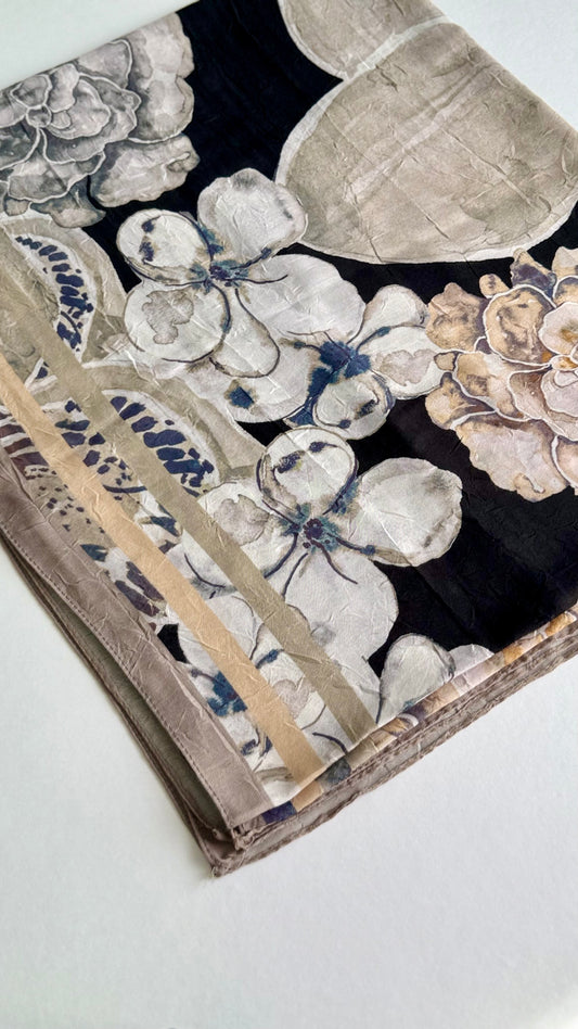 Bambu Şal Lipa Desen - Antik Bej