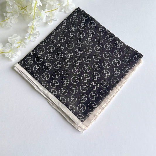 MK Desen Pamuk Eşarp - Siyah